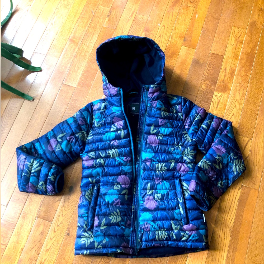 Beautiful girl’s quilted puffer jacket